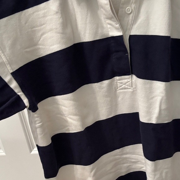 Aerie Navy and White Striped Sweatshirt - Picture 4 of 4